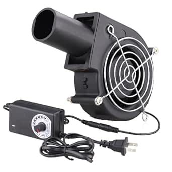 Wathai BBQ Air Mover Blower Fan 12V 97mm x 33mm,Variable Speed Centrifugal Fan with 110V - 240V AC Plug for Camping Quick Charcoal Starter,Outdoor Cooking,Fireplace,Bellows,Wood Stove or Drying Boots Cooking Fireplace, Outdoor Cooking Fireplace, Charcoal Starter, Fireplace Bellows, Centrifugal Fan, Blower Fan, Bellows, Wood Stove, Outdoor Cooking