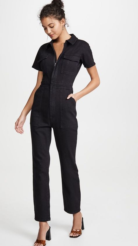 5 Designers Told Me The Trends Fashion People Will Adopt Next Utility Jumpsuit Outfit, Jumpsuit Outfit Black, Good American Jeans, Jumpsuit Outfits, Utility Jumpsuit, Nyc Girl, American Jeans, Jumpsuit Outfit, Dresses 2020