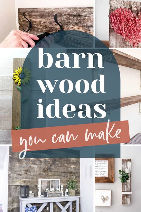 Rustic Wood Wall Art Diy, Barnwood Projects Diy, Barnwood Crafts Ideas, Reclaimed Barnwood Ideas, Crafts With Pallets, Reclaimed Barn Wood Projects, Barn Board Christmas Projects, Barnwood Wall Decor, Old Barn Wood Projects