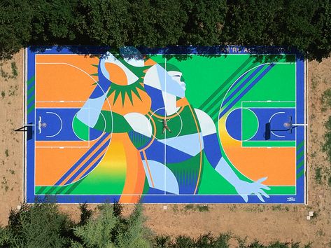 Futsal Court, Mvp Basketball, Bathroom Mural, Jewelry Logo Design, Basketball Theme, Graffiti Writing, Jewelry Logo, Graffiti Painting, Sports Graphics