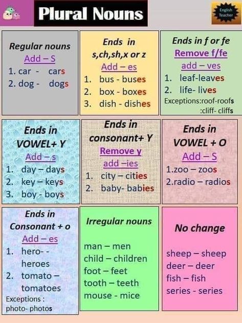 Grade 9 English Notes, Singular Plural Rules, Plural E Singular, Plural Noun, Basic English Grammar Book, Struktur Teks, English Grammar Notes, English Grammar Book, Teaching English Grammar