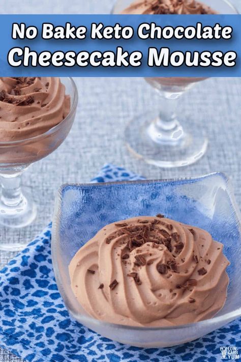 Keto Chocolate Cheesecake Mousse, Chocolate Cream Cheese Mousse, Keto Cheesecake Mousse, Chocolate Cheesecake Mousse, Keto Frosting, Keto Chocolate Cheesecake, Cream Cheese Mousse, Low Carb Chocolate Mousse, Cream Cheese Recipes Dessert