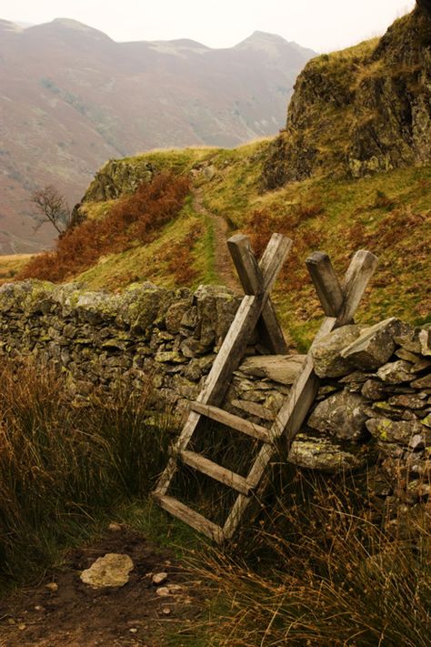 Viking Werewolf, Horse Fencing, Irish Cottage, Stone Walls, English Countryside, Cumbria, British Isles, Lake District, In The Mountains