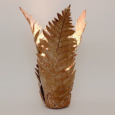 wood leaves Nature Inspired Pottery, Nature Lamp, Ceramic Leaves, Leaf Vase, Fern Leaves, Sculptures Céramiques, Pottery Handbuilding, Fired Earth, Fern Leaf