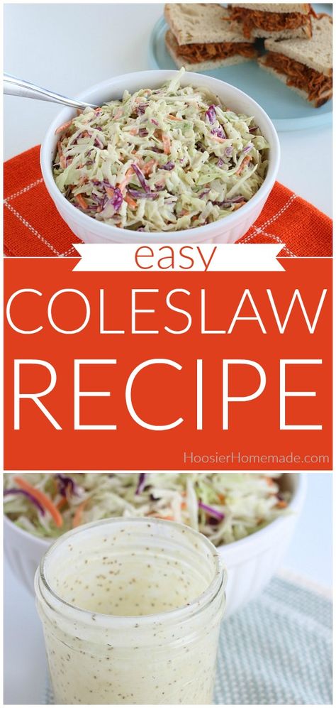 Basic Coleslaw Recipe, Small Batch Coleslaw Recipe, Diy Coleslaw Dressing, How To Make Coleslaw Easy, Diy Coleslaw, Home Made Coleslaw, Make Coleslaw, Homemade Coleslaw Dressing, Traditional Coleslaw Recipe