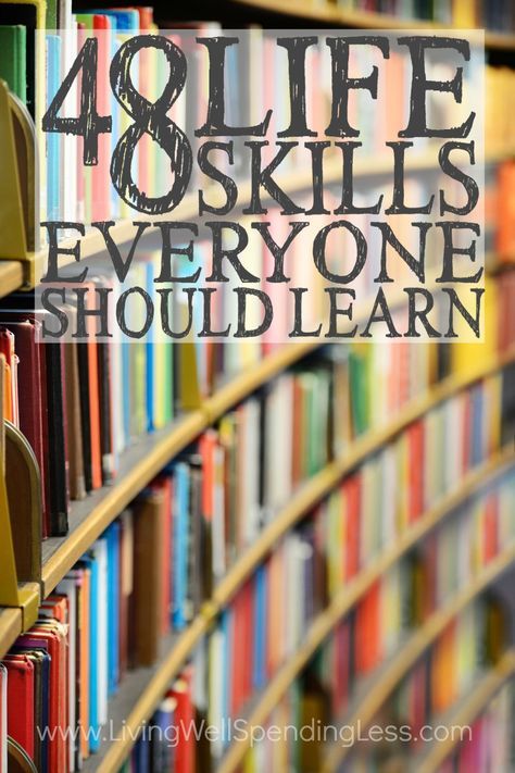 Do you have the skills it takes to be an adult? It's easy to get so wrapped up in all the must-dos and should-dos of life that we don't always take the time to consider whether we are really the kind of person we want to be.  Don't miss this massive list of the 48 life skills EVERYONE should learn--which ones do you still need to work on? Important Life Lessons, Skills To Learn, Online Education, Survival Tips, Useful Life Hacks, Survival Skills, Binders, Online Learning, Life Skills