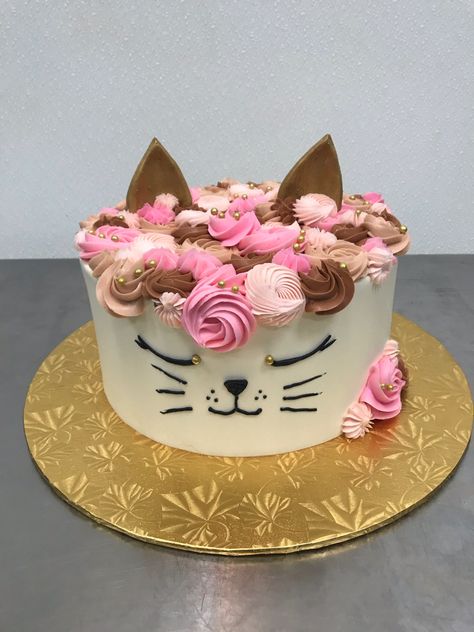 Birthday Cale, Birthday Cake For Cat, Cake Walk, Cat Birthday Party, Cat Cake, Themed Birthday Cakes, Pink Kids, Cat Birthday, Birthday Party Cake