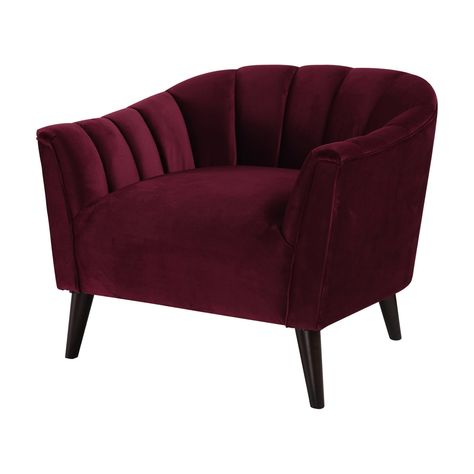 Old Sofa, Pink Chair, Accent Arm Chairs, Single Chair, Burgundy Velvet, Cafe Chairs, Velvet Armchair, Upholstered Arm Chair, Barrel Chair