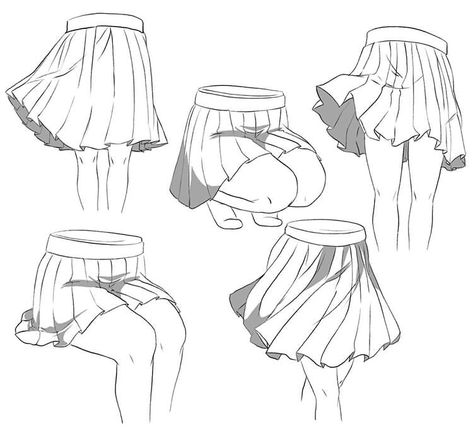 Skirt Drawing, Drawing Anime Bodies, Pin Search, Female Drawing, Drawing Examples, Manga Drawing Tutorials, Art Tools Drawing, 캐릭터 드로잉, Figure Drawing Reference