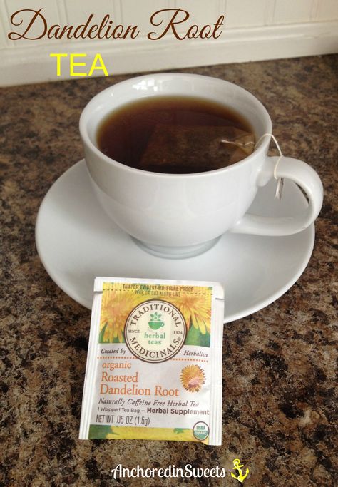 I love this Roasted Dandelion Root Tea! I drink it everyday, and I make sure to buy organic. I love the *Roasted* tea as opposed to the regular Dandelion tea. It just tastes better. =) Dandelion Tea Benefits Health, Dandelion Root Tea Detox Drink, Dandelion Recipes Tea, Sasparilla Root Tea Benefits, Benefits Of Dandelion Tea, Dandelion Root Tea Recipe, Roasted Dandelion Root Tea Benefits, Dandilion Tea, Dandelion Root Tea Benefits