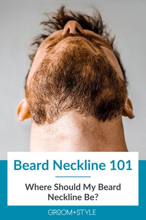 Men’s Beard Trim, How To Line Up Your Beard, Beard Neckline Guide, How To Trim Beard Men, How To Trim Beard, Trim Beard Neckline, Beard Trimming Tips, Hairstyle With Beard, Cool Beard Styles