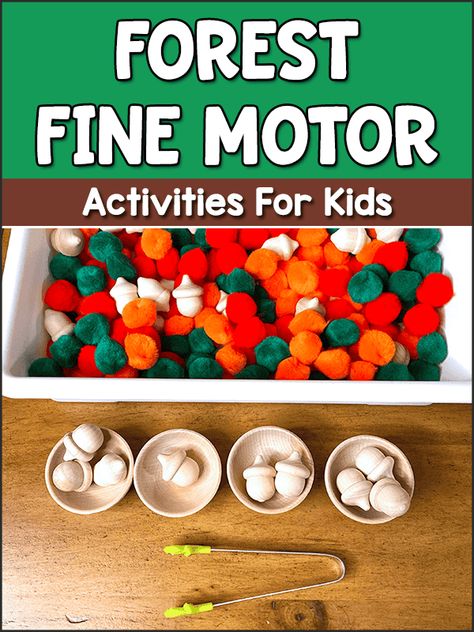 Forest Activities and Lesson Plans for Pre-K and Preschool - PreKinders Forest Activities, Forest Preschool, Rainforest Activities, Fall Classroom Activities, Forest Animals Theme, Make Your Own Stencils, Forest Life, Fall Classroom, Lesson Plans For Toddlers