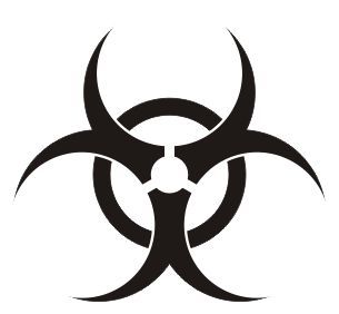 Badboy Tattoo Ideas, Radioactive Tattoo Design, Biohazard Tattoo Design, Radioactive Tattoo, Biohazard Tattoo, Japanese Tattoo Words, Biohazard Symbol, Filigree Tattoo, Wicked Tattoos