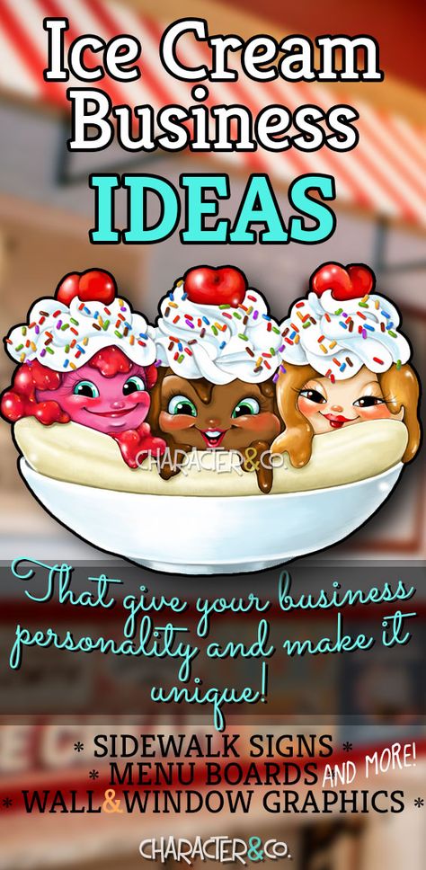 Ice Cream Business Ideas, Walls Ice Cream, Menu Board Design, Ice Cream Sign, Ice Cream Menu, Sidewalk Signs, Ice Cream Business, Ice Cream Stand, Snack Shack