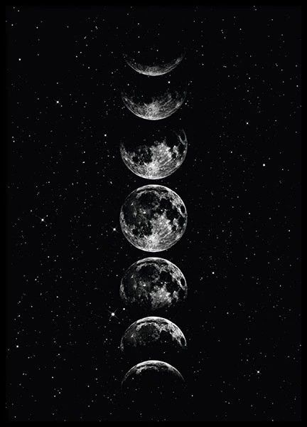 Pin by Phippe Jaminion on Fond d'écran univers | Star wallpaper, Star sky, Dark wallpaper Star Sky, Moon Star, Moon, Black And White, Collage, White, Black