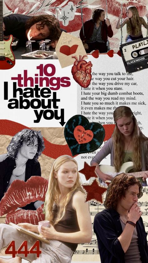 Kat Stratford, Romcom Movies, Movie Collage, 10 Things I Hate About You, Most Paused Movie Scenes, The Pause, Girly Movies, Teen Movies, Movie Wallpapers