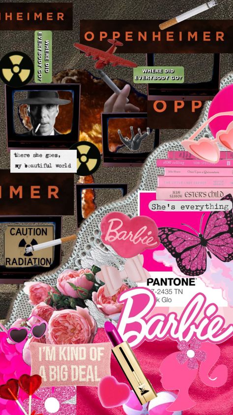 Barbie Oppenheimer, October Wallpaper, Gingerbread House Designs, Star Wars Background, Internet Culture, Im A Barbie Girl, Edgy Wallpaper, Fabric Flowers Diy, Social Media Page Design