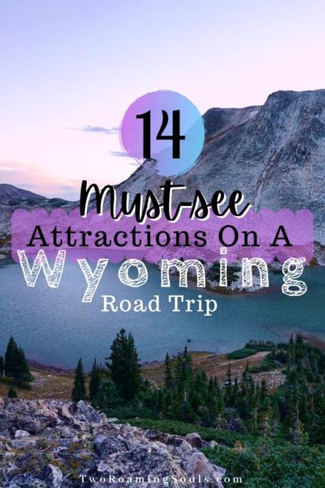 Epic Western Wyoming Road Trip Itinerary - tworoamingsouls Wyoming Travel Road Trips, Wyoming Road Trip, Yellowstone National Park Vacation, Wyoming Vacation, Yellowstone Trip, Road Trip Food, Wyoming Travel, Road Trip Map, Road Trip Places