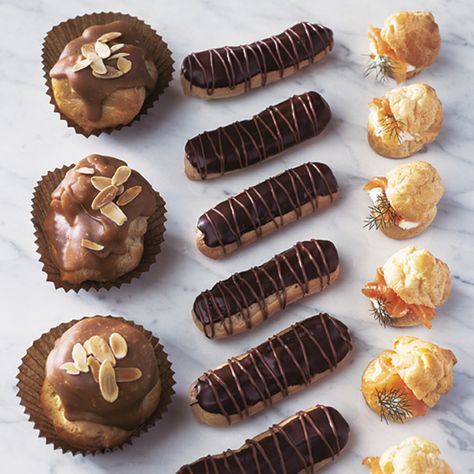 Choux pastry has an unfair reputation for being difficult. Master our easy recipe and you'll be able to make perfect profiteroles and éclairs or even a showstopping croquembouche. Choux Paste, Afternoon Tea Recipes, French Pastry, Delicious Magazine, Choux Pastry, Cream Puff, Food Articles, Pastry Dough, French Pastries