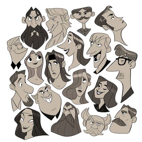 head shapes Head Shapes Drawing Cartoon, Cartoon Head Shape Reference, Cartoon Head Shapes Design Reference, Face Shape Character Design, Face Shapes Drawing Cartoon, Character Design Head Shapes, Cartoon Face Shapes Design Reference, How To Draw Different Head Shapes, Character Design Face Shape