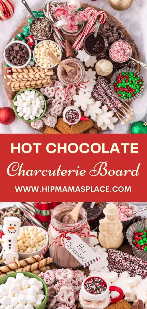 This Hot Chocolate Charcuterie Board is so fun to make and is a true holiday show-stopper! Filled with all the sweet toppings and homemade hot chocolate mix as a centerpiece, this hot chocolate board is a fun new way to serve hot chocolate at your next holiday gathering! #hotchocolate #hotchocolateboard #hotchocolatecharcuterieboard #chocolate #Christmascharcuterie #charcuterieboardideas #hotchocolatebar #hotcocoa #hotcocoabar Hot Chocolate Board, Hot Chocolate Charcuterie Board, Hot Chocolate Charcuterie, Chocolate Charcuterie Board, Chocolate Charcuterie, Chocolate Drink Recipes, Chocolate Board, Christmas Hot Chocolate Bar, Timeout Corner