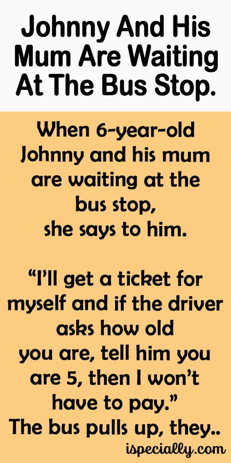 Johnny And His Mum Are Waiting At The Bus Stop. Funny Airport Signs, Bus Trip, Airport Signs, Sweet Sayings, Funny Story, Book Jokes, Bus Travel, Sweet Quotes, What Is Your Name