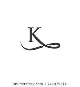 Black Font Letter K Images, Stock Photos & Vectors | Shutterstock Tattoo Letter K Design, Initial K Tattoo Ideas, Letter K Tattoo Ideas, K Font Letter, K Design Letter, K Tattoos, K Font, K Design, K Letter Design