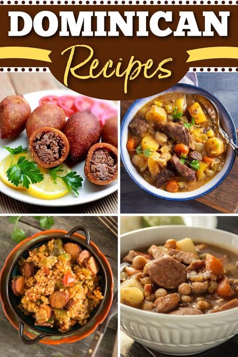 Give these Dominican recipes a try the next time you need something flavorful and unique for dinner. From fried chicken to plantains, they're all winners. Dominican Dinner, Dominican Dish, Dominicano Recipes, Dominican Recipes, Hispanic Dishes, South American Recipes, Latin American Recipes, Dominican Food, Foreign Food