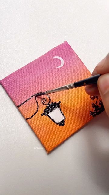 Easy Mini Canvas Painting Ideas, Cute Mini Canvas, Mini Canvas Painting Ideas, Small Canvas Art, Art Idea, Small Canvas, Mini Canvas Art, Mini Canvas, Acrylic Art