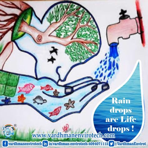 Rain Water Harvesting Poster Drawing, Rain Water Harvesting Drawing, Water Pollution Poster, Earth Art Drawing, Images For Drawing, Pollution Poster, Save Water Drawing, Air Pollution Poster, Save Water Poster Drawing