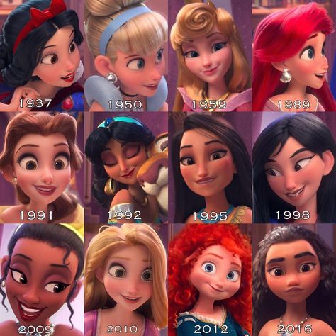 Disney royalty through the years 👑 Funny Disney Cartoons, Disney Princess Films, Anastacia Disney, Disney Parque, Disney Princess Funny, Princesas Disney Anime, Animation Disney, Funny Disney Memes, Funny Disney