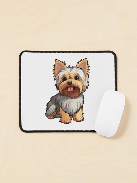 Yorkshire Terrier Illustration, Yorkie Drawings, Yorkshire Terrier Drawing, Yorkie Drawing, Yorkie Illustration, Teacup Terrier, Yorkie Painting, Clay Dogs, Dog Pottery