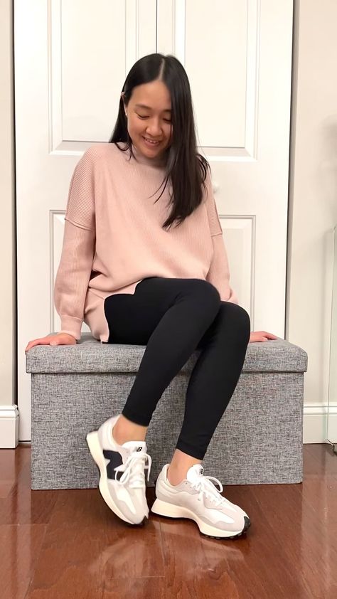 New Balance 327 Sneaker Review New Balance Outfit Work, How To Wear New Balance 327, New Balance 237 Women Outfit, Nb 327 Women Outfit, Outfit Casual Tenis, New Balance Women Outfit, New Balance 350, 327 Outfit, New Balance 327 Women Outfit