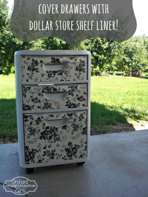 Dream Patio, Shelf Liners, Cheap Crafts, Shelf Liner, Plastic Drawers, Diy Dollar Store Crafts, Store Organization, Dollar Tree Crafts, Dollar Store Crafts