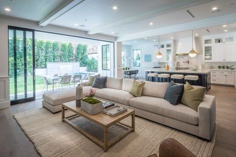 Concept Living Room, Open Concept Kitchen Living Room, Open Plan Kitchen Dining Living, Open Plan Kitchen Dining, Open Plan Kitchen Living Room, Open Concept Living Room, Living Room Design Ideas, Kitchen Dining Living, Kitchen Family Rooms