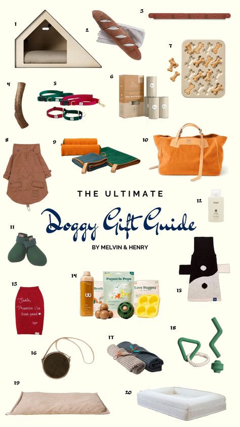 The Ultimate Doggy Gift Guide By Melvin And Henry- 2023 — Go French Yourself Dog Gifts For Dogs, Dog Gift Guide, Dog Owner Gifts, Dog Gift Ideas, Dog Gift Box, Dog Walker Gift, Pet Parent Gifts, Gifts For Dogs, Best Puppies