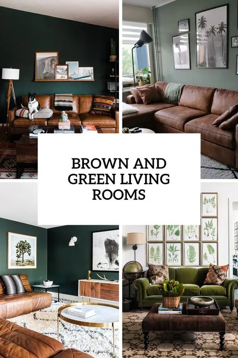 Decorating Archives - DigsDigs Olive Green And Brown Living Room, Green Family Room, Green And Brown Living Room, Brown And Green Living Room, Hanukkah Table Setting, Green Living Rooms, Green Family Rooms, Designing A House, Christmas Color Schemes