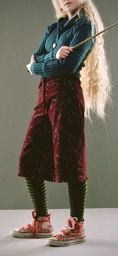 Luna Lovegood Inspired Outfits Aesthetic, Luna Love Good Halloween Costume, Luna Lovegood Costume Ideas, Luna Love Good Outfit Aesthetic, Luna Lovegood Outfits Inspiration, Wizard Outfit Aesthetic, Luna Lovegood Fashion, Luna Lovegood Inspired Outfits, Luna Lovegood Aesthetic Outfit