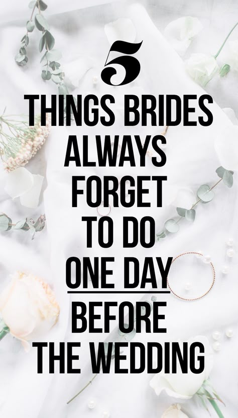 Bride Night Before Wedding, Wedding Looks For Bride, Day Before Wedding, Bride Stuff, Engagement Tips, Bride Ideas, Bride Accessories, Wedding Advice, Wedding Beauty