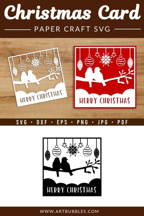 Christmas paper cut card SVG design, perfect for Christmas greetings. You can use the design for lots of your projects, including greeting card, paper craft, scrapbooking, as a stencil and much more. Below you can discover our christmas svg bundle free designs, graphics and crafts. We currently have 2,272 different christmas svg bundle free items available ... Circuit Christmas Cards, Cricut Christmas Cards, Card Svg, Card Templates Free, Merry Christmas Svg, Christmas Card Template, Christmas Card Crafts, Circuit Projects, Cricut Cards