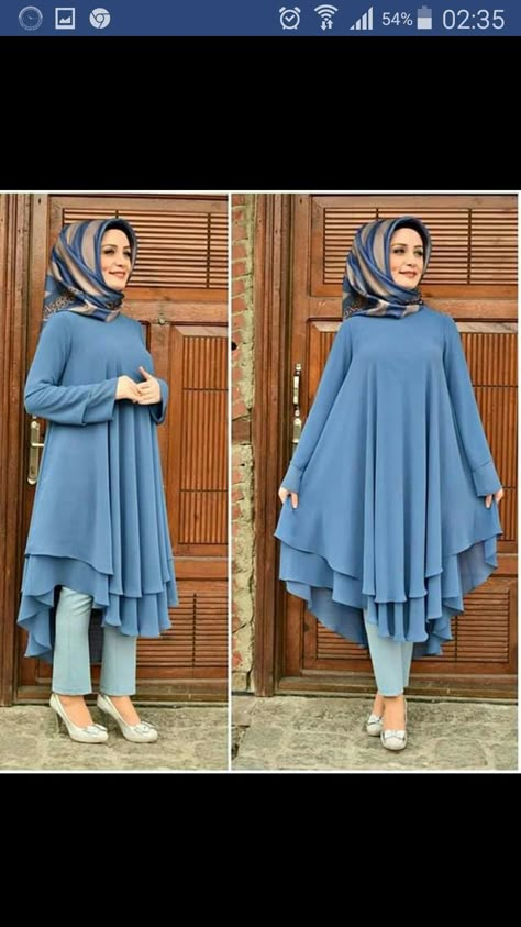 Long Top Designs For Muslim Women, Box Plate Frock Design, Long Tops Designs For Muslims, Blouse Casual Fashion, Womens Trendy Dresses, Muslim Women Fashion, Fashion Top Outfits, Fancy Dresses Long, Muslim Fashion Dress