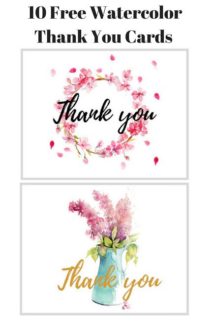 Watercolor Thank You Cards Diy Simple, Free Thank You Tags, Free Thank You Printables, Printable Thank You Cards Free, Free Printable Thank You Cards, Free Printable Thank You Cards Templates, Gratitude Journal Free Printable, Watercolor Thank You Cards Diy, Journal Ideas Weekly