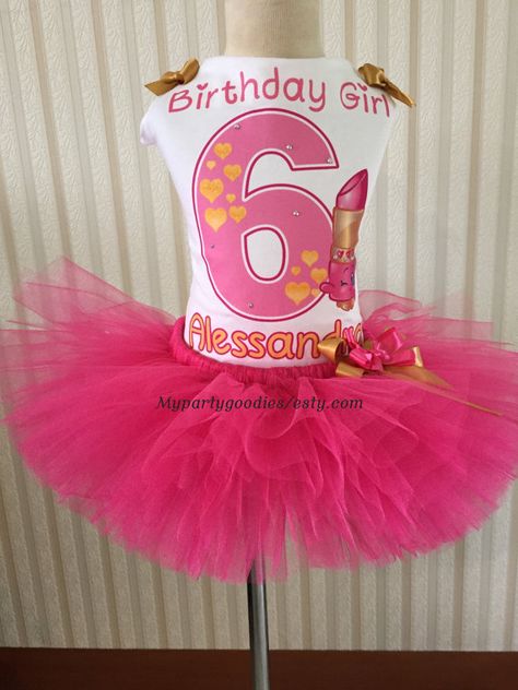 Shopkins Tutu Set-Shopkins Birthday Outfit-Shopkins Lippy Lip Shopkins Bday, Shopkins Birthday Party, Shopkins Party, Shopkins Birthday, Trolls Birthday Party, Hawaiian Birthday Party, Cat Birthday Party, Hello Kitty Birthday, Birthday Tutu