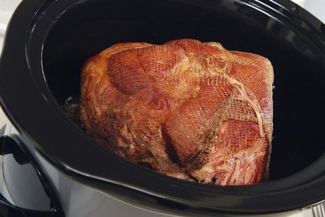 How to Cook Smoked Bone-In Ham in a Crock Pot Slow Cooker Smoked Ham, Ham In Crockpot, Bone In Ham, Cooking Ham In Crockpot, Picnic Ham, Precooked Ham, Ham Recipes Crockpot, Smoked Ham Recipe, Smoked Pork Shoulder