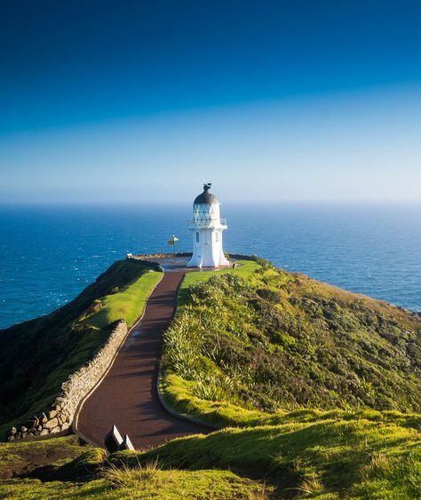 Cape Reinga Cape Reinga, Lighthouse Keeper, Beacon Of Hope, Lighthouse, Travel Destinations, New Zealand, Cape, Country Roads, Natural Landmarks