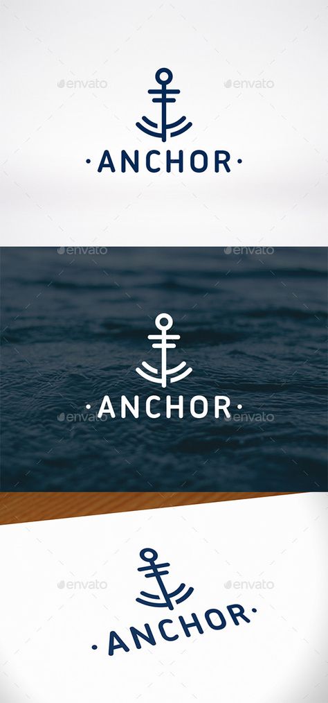 Nautical Logo Design, Nautical Branding, Anchor Logo Design, Anchor Graphic, Nautical Logo, Anchor Icon, Anchor Logo, Text Logo Design, Anchor Design