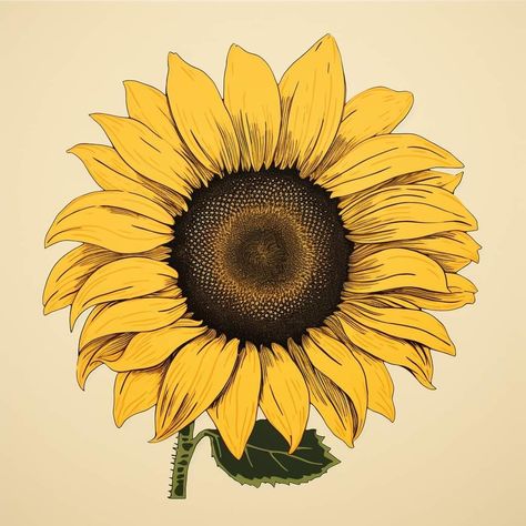 Sunflower Drawing Aesthetic, Sunflower Pfp, Fav Flower, Sunflower Drawing, Cards Homemade, Cricut Stencils, Joy Art, Diy Gift Set, Light Up Signs