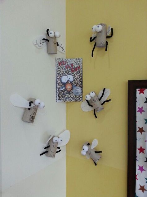 Fly Preschool Activities, Fly Preschool Craft, Things That Fly Crafts, Fly Guy Craft, Fly Craft Preschool, Things That Fly Preschool Theme, Bugs Preschool, Storytime Crafts, Insect Crafts