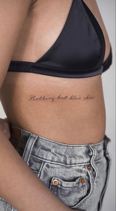 Ribcage Writing Tattoo, Tattoo Cursive Writing, Cute Rib Tattoos For Women, Tattoo Ribs Girl, Ribs Tattoo Ideas, Dainty Rib Tattoos, Ribs Tattoo For Women, Font For Tattoos, Fonts Tattoo Ideas