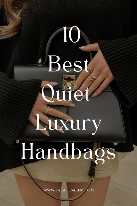 Quiet Luxury Bags, Demellier Bags, Aesthetic Purses, Quiet Luxury Aesthetic, Luna Bag, Luxury Bag Brands, Expensive Purses, Classy Purses, Handbag Trends